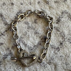 Silver Heart Charm Bracelet